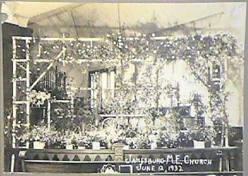 1932 Interior Photograph of the Jamesburg Methodist Church