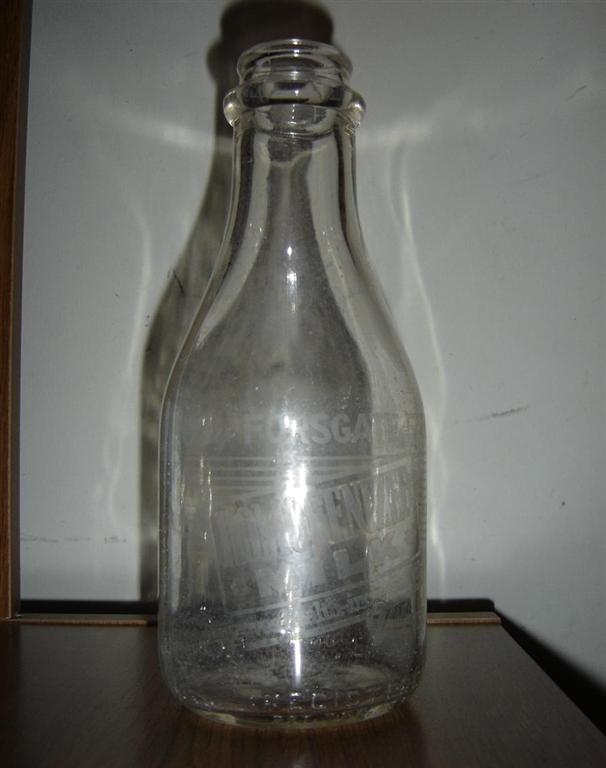 A Forsgate Farms Milk Bottle